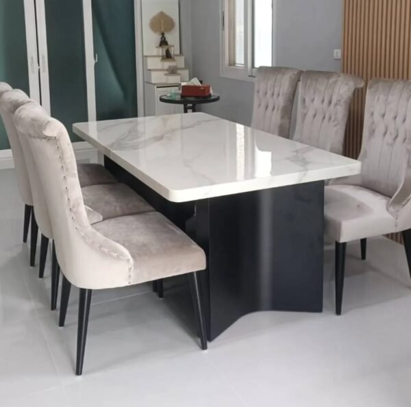 8 seater dinning set with console table - Image 2