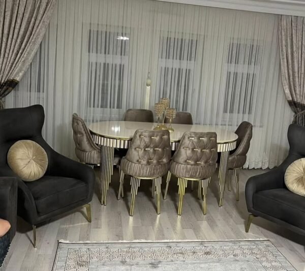 6 seater Marble dinning set